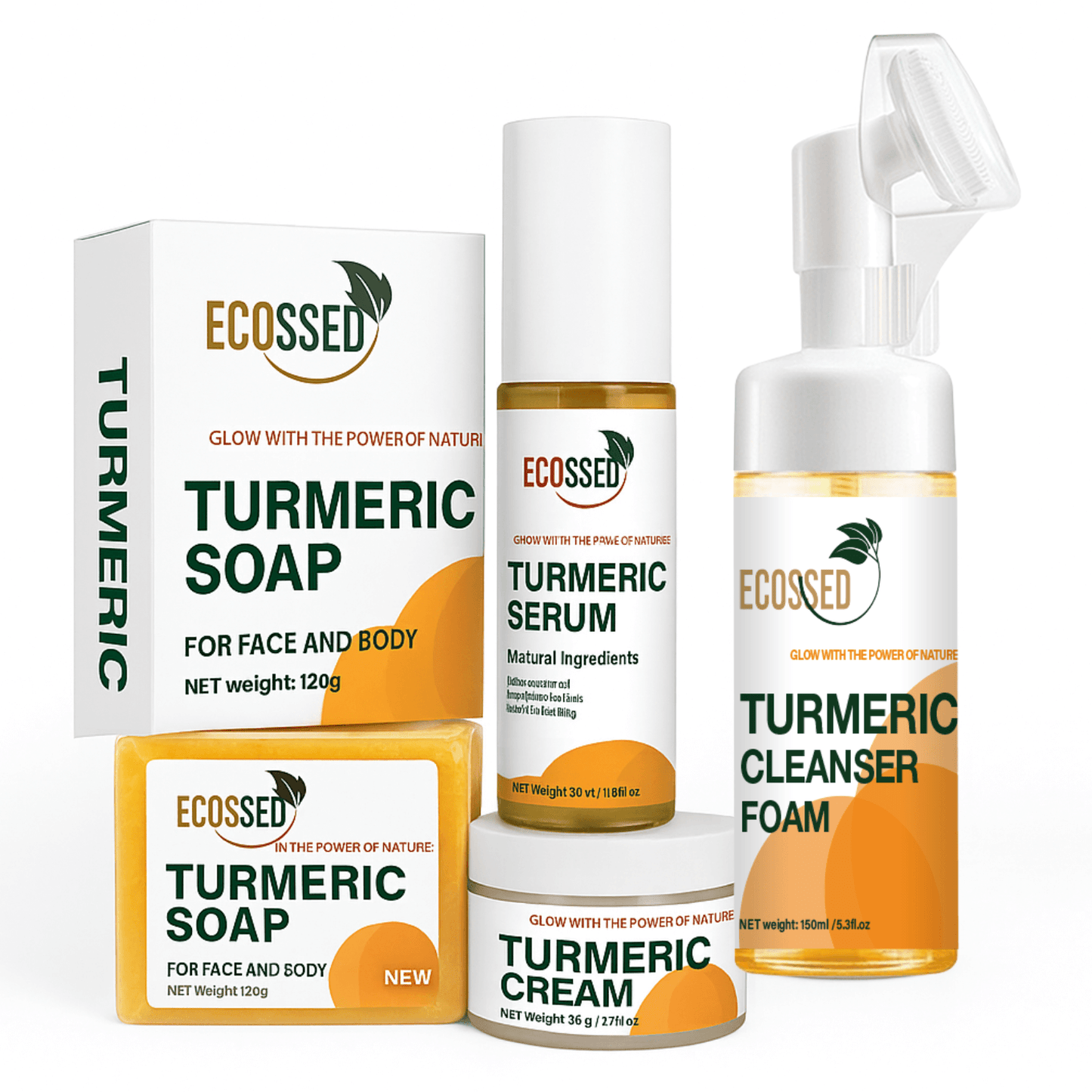 “Turmeric soap for deep cleansing, fights acne, reduces blemishes, and soothes inflammation”